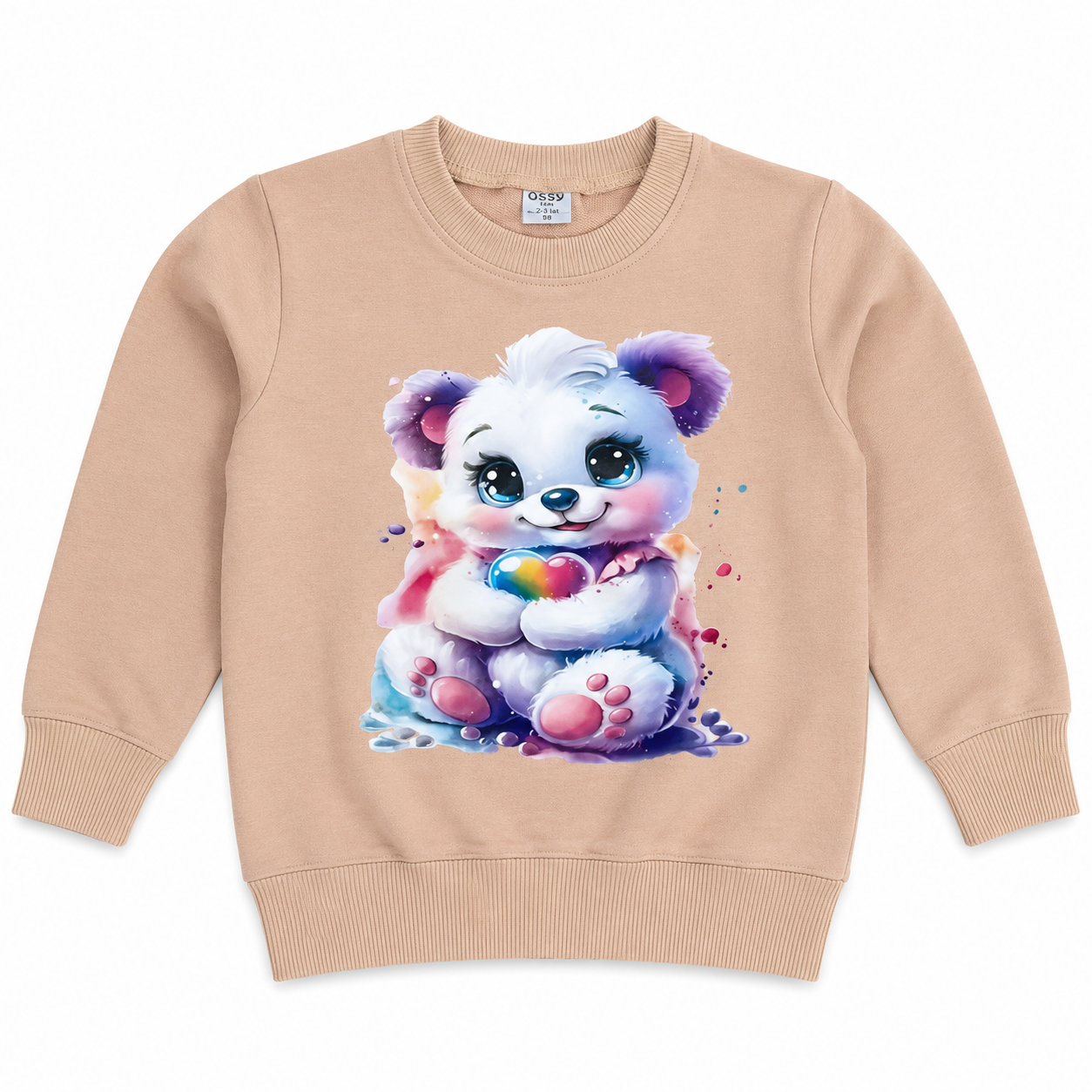 bluza-dziecieca-bezowa-mis-teczowe-serce-ossy-kids.webp