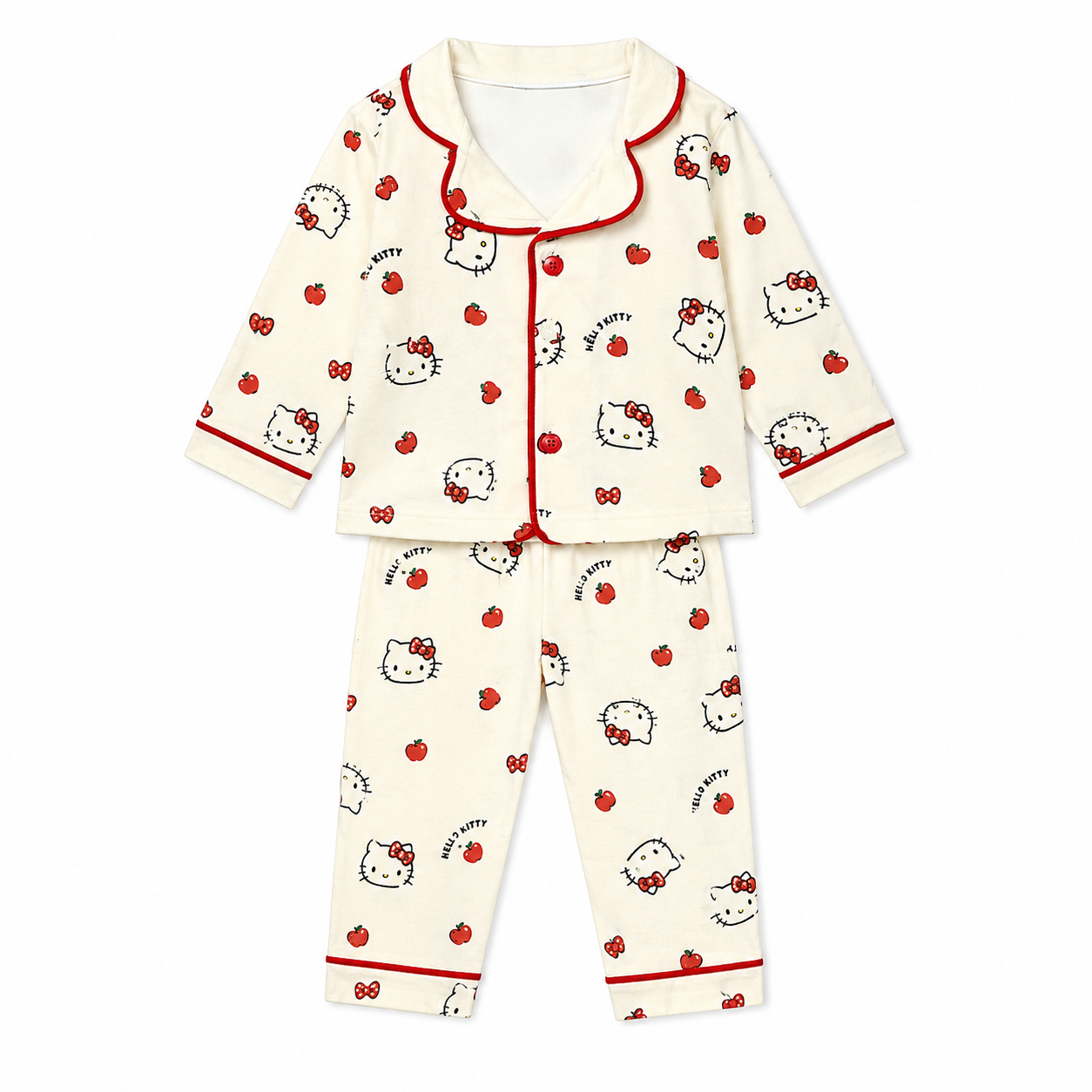 pizama-dziecieca-hello-kitty-kremowa-czerwona.webp